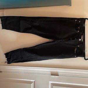 Levi Wedgie High Rise - black denim